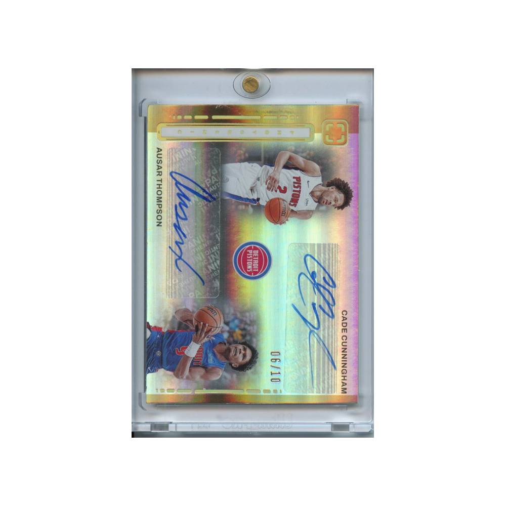 Cade-Cunningham/-Ausar-Thompson-Dual-Autographs-/10-2023-Photogenic-Vorderseite