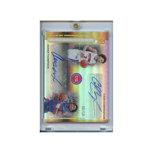 Cade-Cunningham/-Ausar-Thompson-Dual-Autographs-/10-2023-Photogenic-Vorderseite