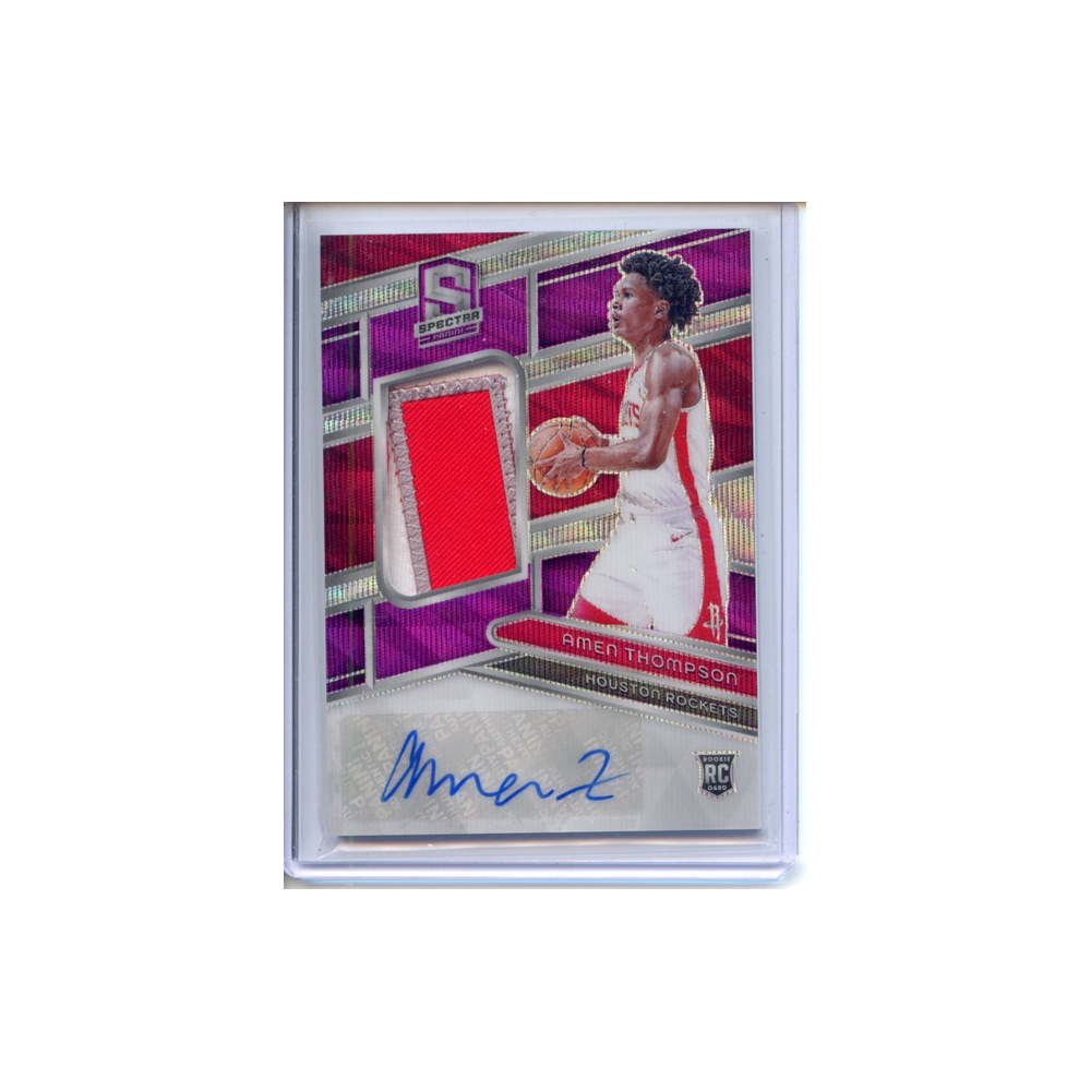 Amen-Thompson-Patch-Autograph-Purple-Wave-/8-2023-Spectra-Vorderseite