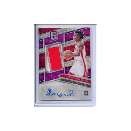 Amen-Thompson-Patch-Autograph-Purple-Wave-/8-2023-Spectra-Vorderseite