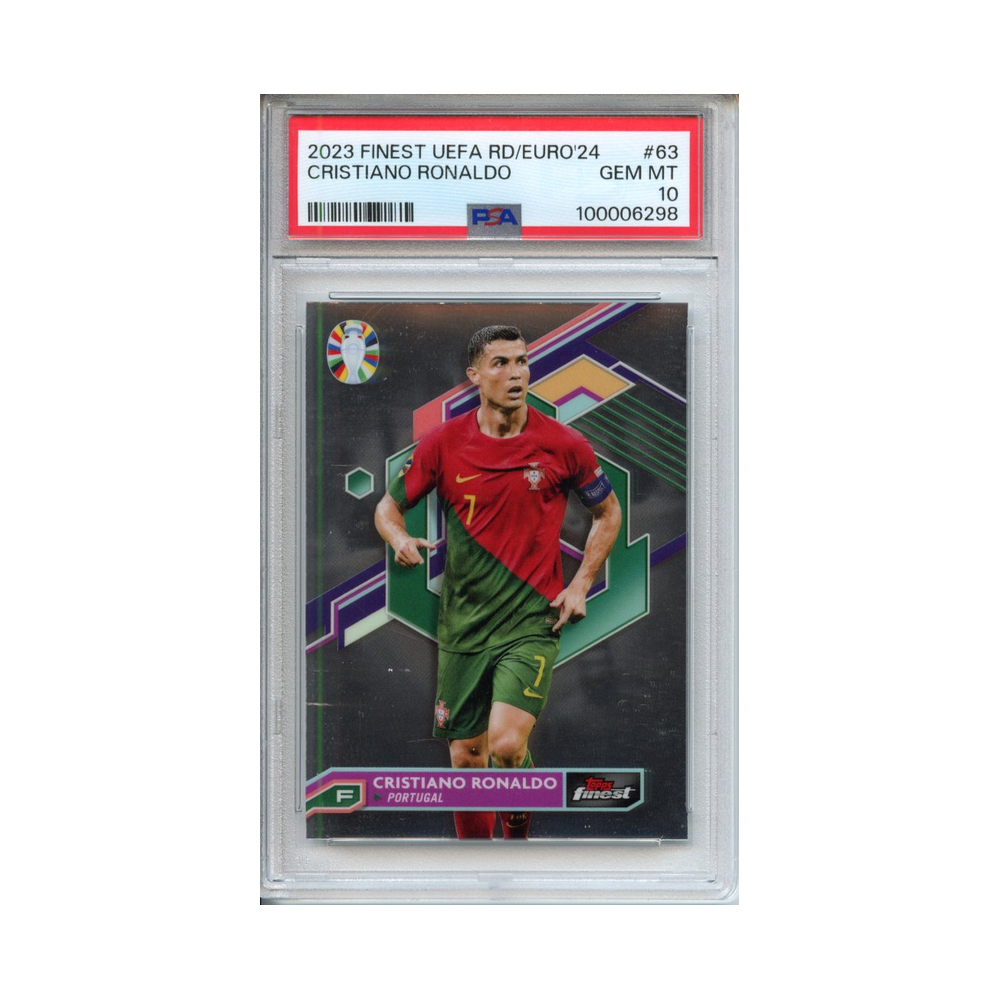 Cristiano-Ronaldo-2023-Finest-UEFA-RD/-Euro'24-PSA-10-Vorderseite