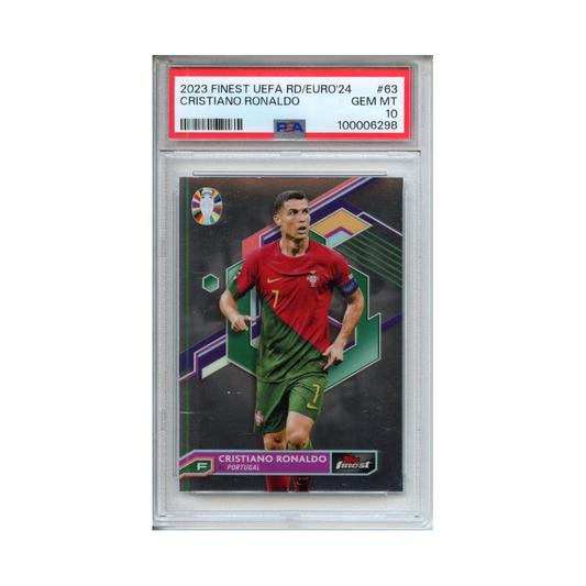 Cristiano-Ronaldo-2023-Finest-UEFA-RD/-Euro'24-PSA-10-Vorderseite