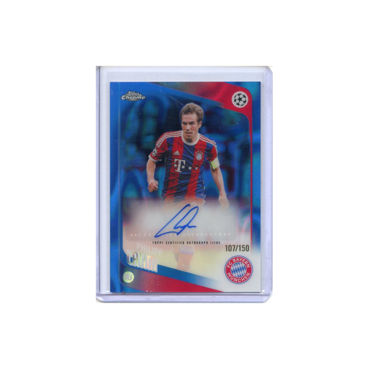 Philipp-Lahm-Autograph-Blue-Lava-/150-2025-Topps-Chrome-Vorderseite