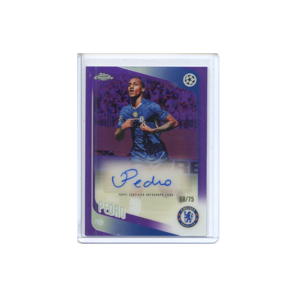 Joao-Pedro-Autograph-Purple-/75-2025-Topps-Chrome-Vorderseite