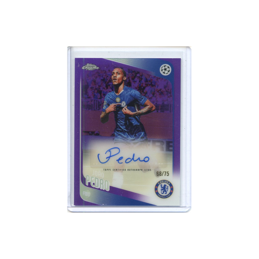 Joao-Pedro-Autograph-Purple-/75-2025-Topps-Chrome-Vorderseite