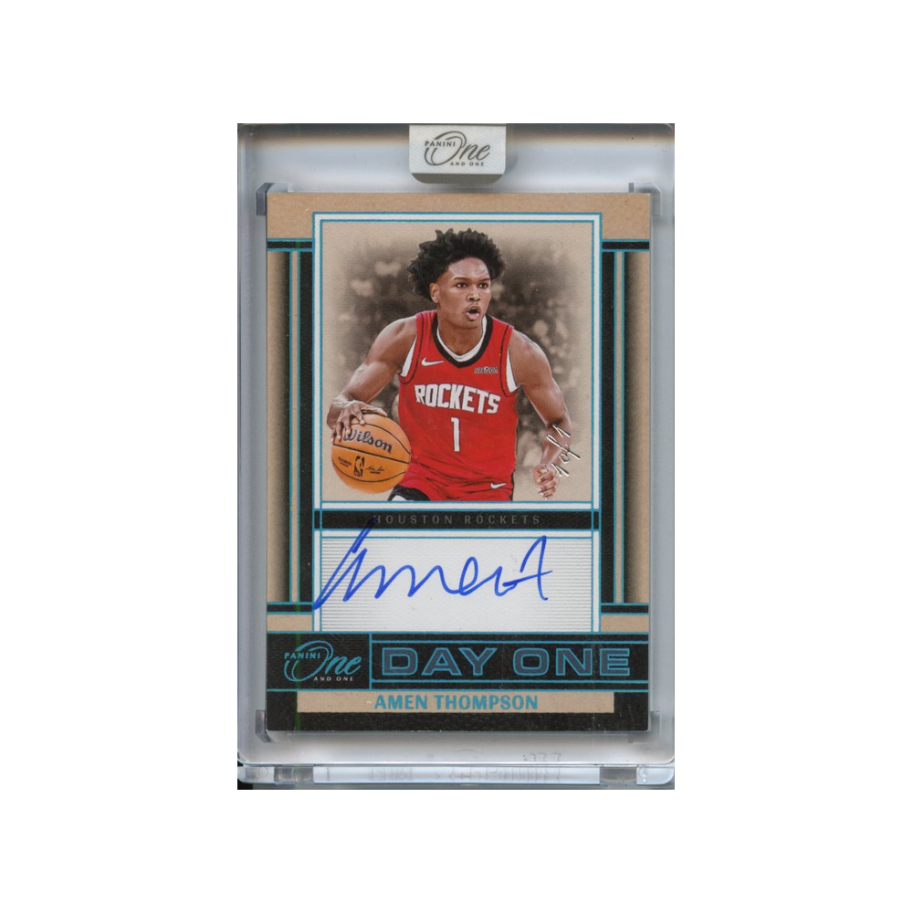 Amen-Thompson-Autograph-Day-One-1/1-2024-One-and-One-Vorderseite