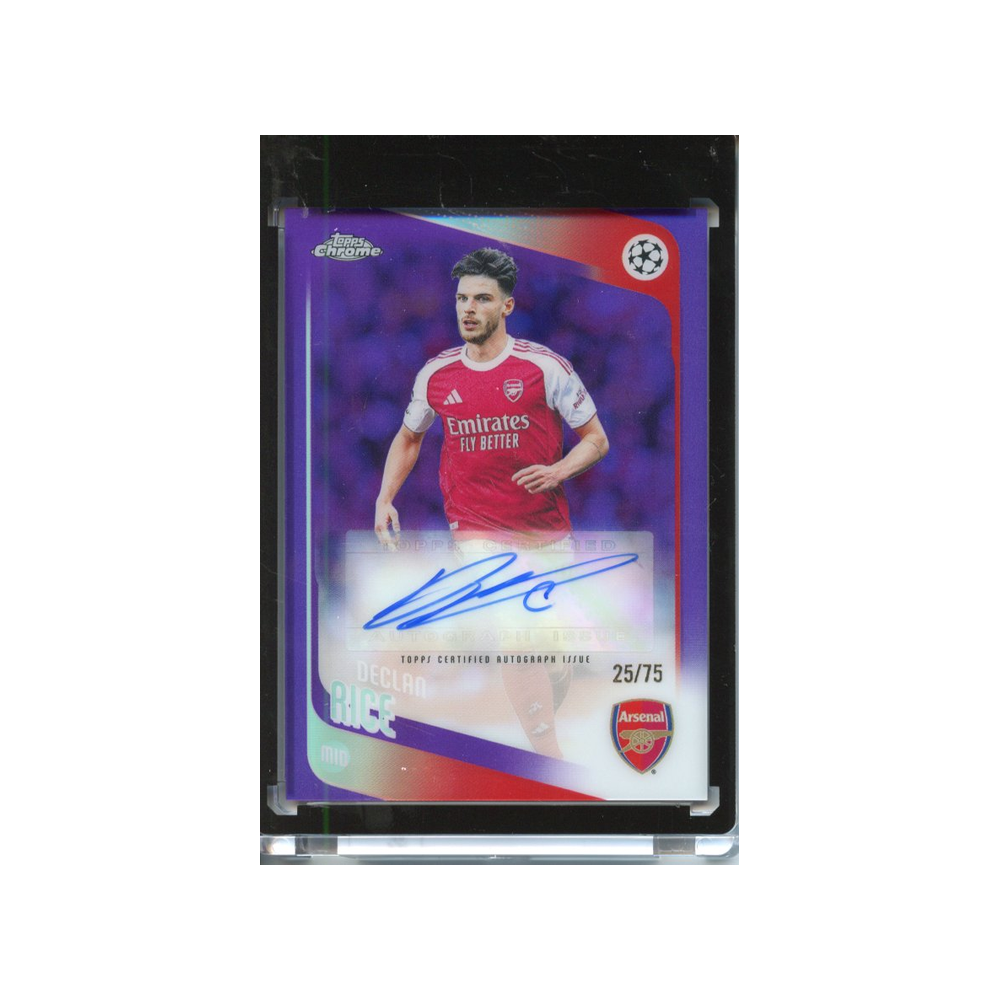 Declan-Rice-Autograph-Purple-/75-2025-Topps-Chrome-Vorderseite