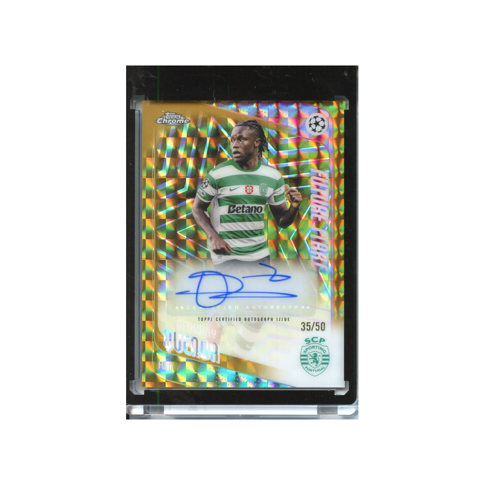 Geovany-Quenda-Autograph-Gold-Geometric-/50-2025-Topps-Chrome-Vorderseite