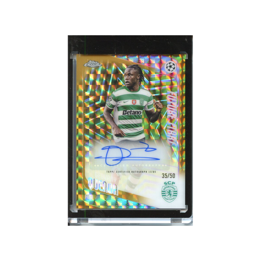 Geovany-Quenda-Autograph-Gold-Geometric-/50-2025-Topps-Chrome-Vorderseite