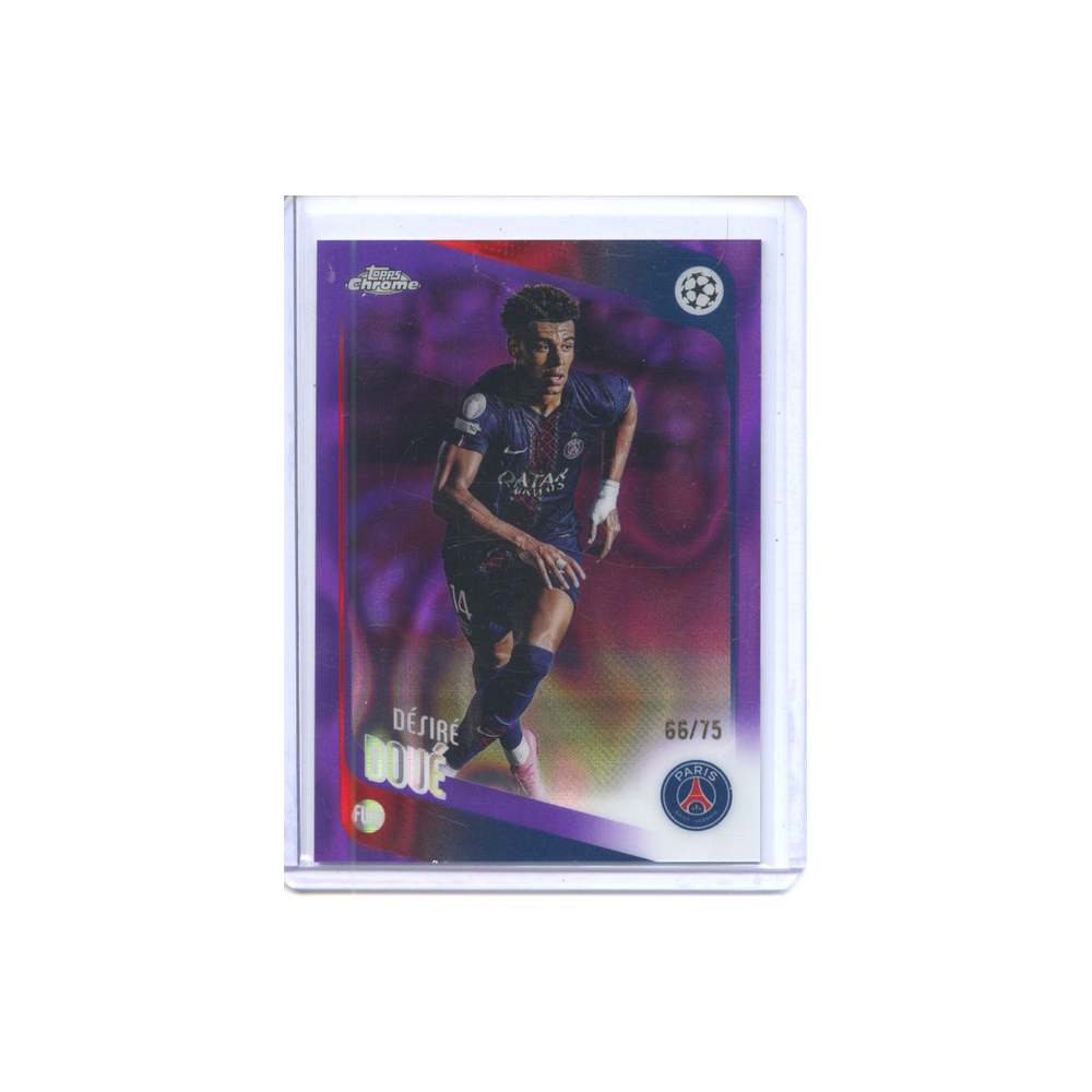 Desire-Doue-Purple-Lava-/75-2025-Topps-Chrome-Vorderseite