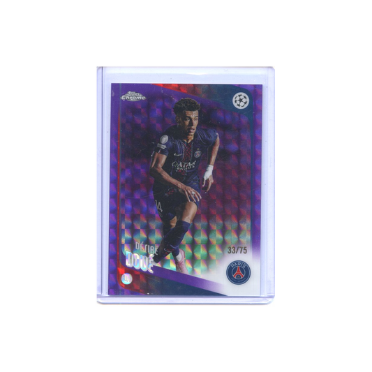 Desire-Doue-Purple-Geometric-/75-2025-Topps-Chrome-Vorderseite