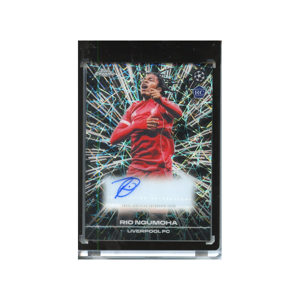 Rio-Ngumoha-Autograph-Black-Lazer-2025-Topps-Chrome-Vorderseite