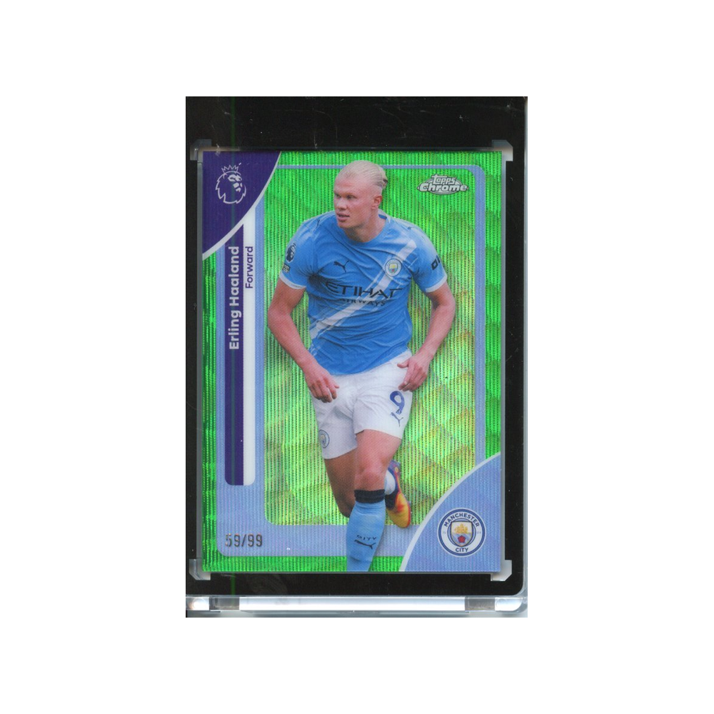 Erling-Haaland-Green-Wave-/99-2025-Topps-Chrome-Vorderseite