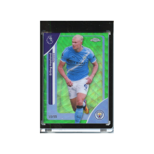 Erling-Haaland-Green-Wave-/99-2025-Topps-Chrome-Vorderseite