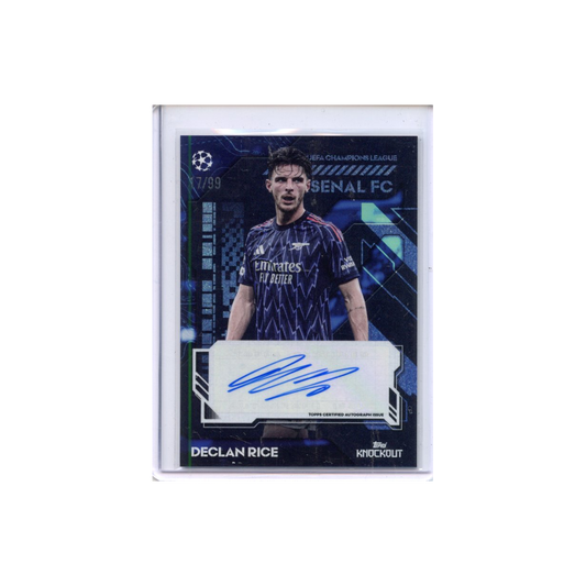 Declan-Rice-Autograph-Knockout-/99-2025-Topps-Vorderseite