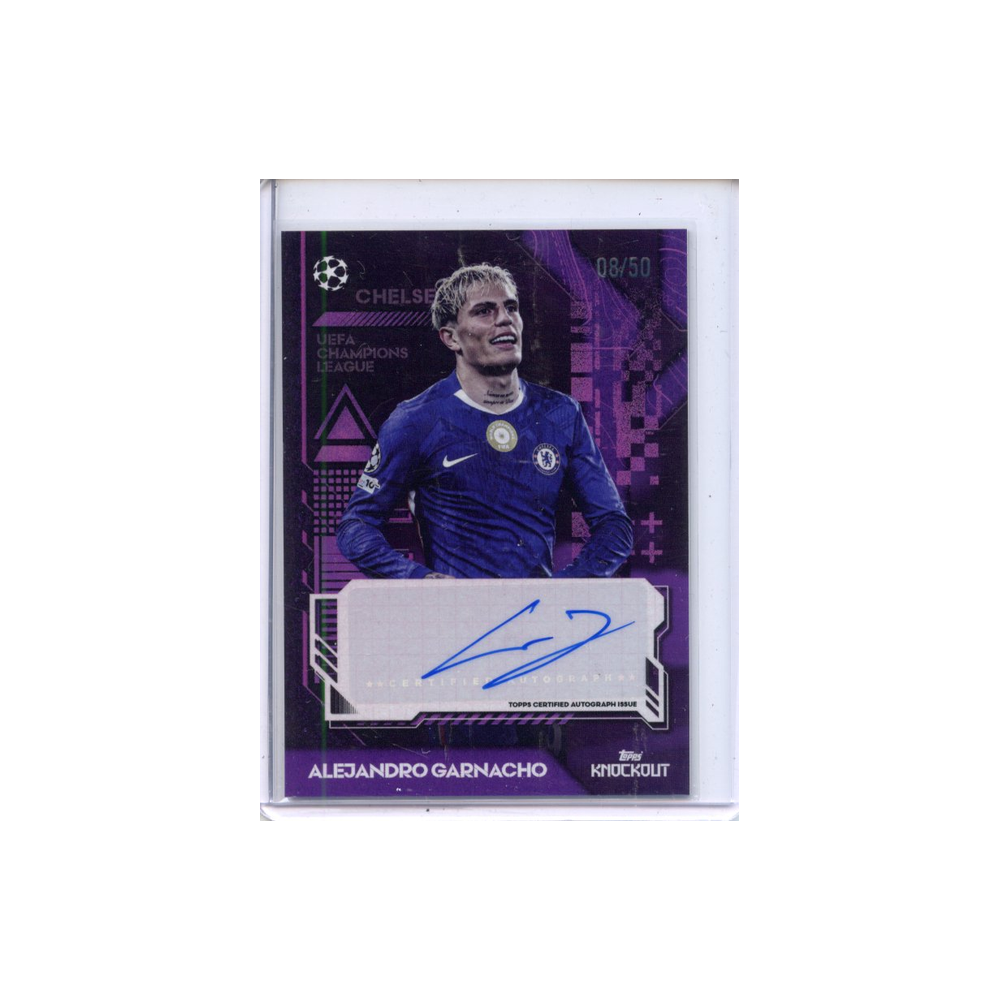 Alejandro-Garnacho-Autograph-Knockout-/50-2025-Topps-Vorderseite