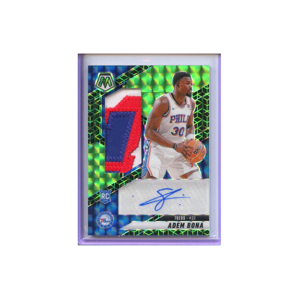 Adem-Bona-Patch-Autographs-Green-/5-2024-Mosaic-Vorderseite