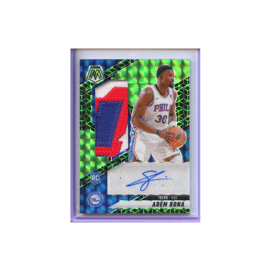 Adem-Bona-Patch-Autographs-Green-/5-2024-Mosaic-Vorderseite