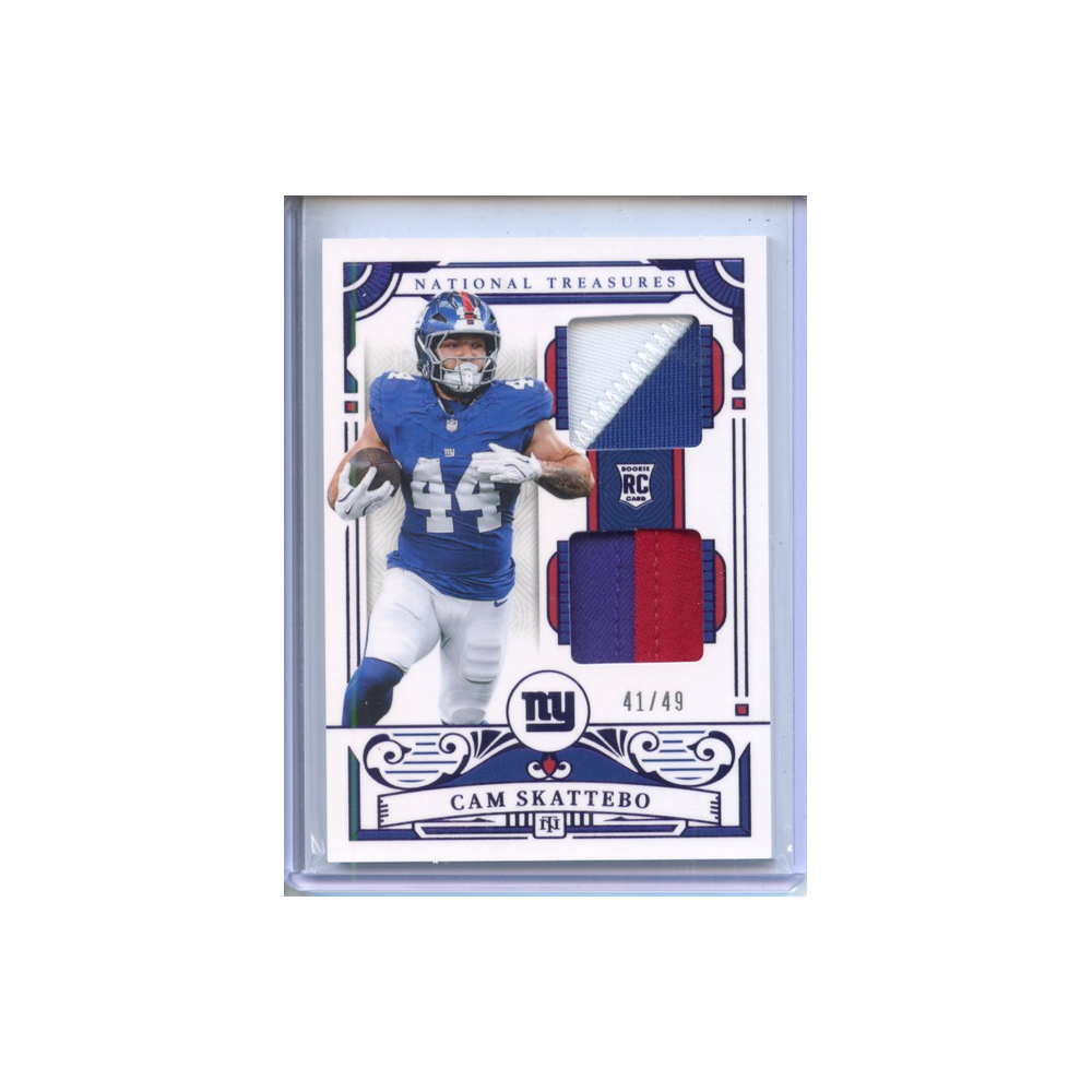 Cam-Skattebo-Patch-/49-2025-National-Treasures-Vorderseite