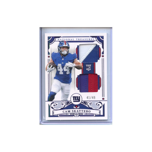 Cam-Skattebo-Patch-/49-2025-National-Treasures-Vorderseite
