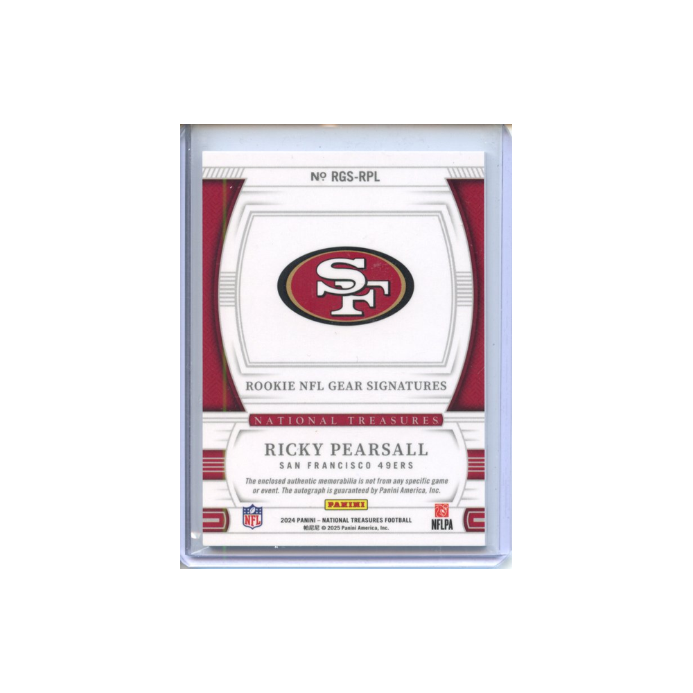 Ricky-Pearsall-Patch-Autographs-/99-2024-National-Treasures-Rückseite