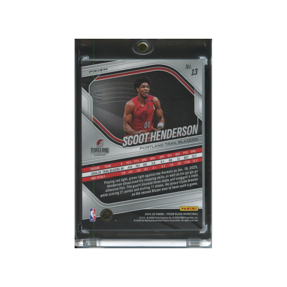 Scoot-Henderson-Black-Gold-/5-2024-Prizm-Black-Rückseite