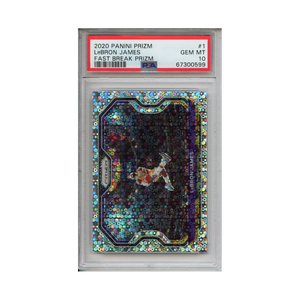 Lebron-James-Fast-Break-Prizm-2020-Panini-Prizm-PSA-10-Vorderseite