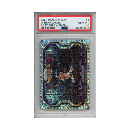 Lebron-James-Fast-Break-Prizm-2020-Panini-Prizm-PSA-10-Vorderseite