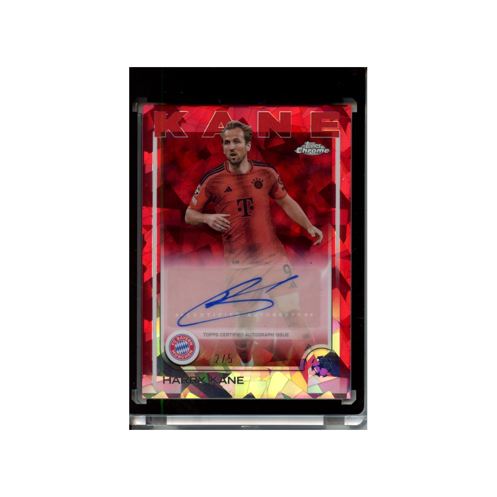 Harry-Kane-Autograph-Red-/5-2024-Topps-Chrome-Sapphire-Vorderseite