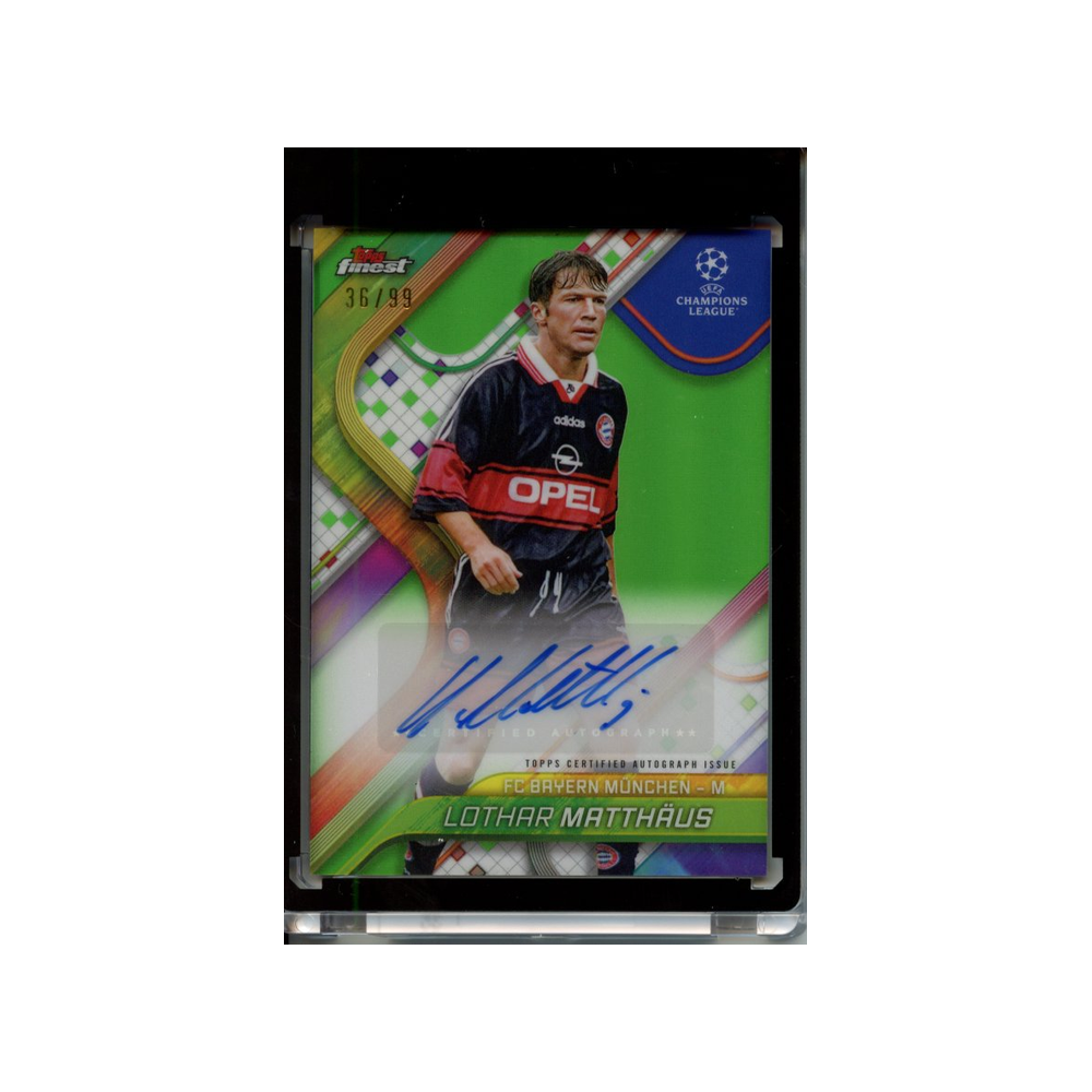 Lothar-Matthaus-Autograph-Green-/99-2024-Topps-Finest-Vorderseite