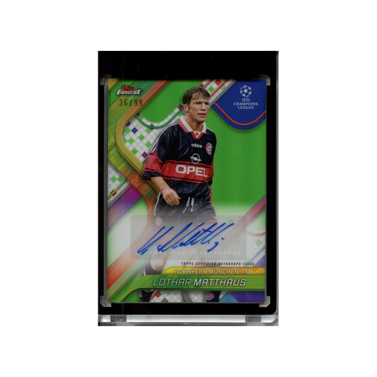 Lothar-Matthaus-Autograph-Green-/99-2024-Topps-Finest-Vorderseite