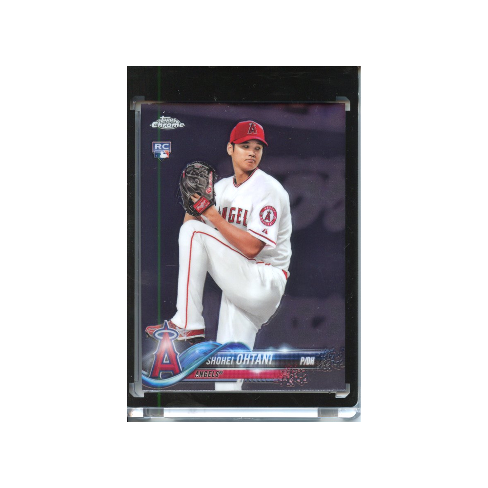 Shohei-Ohtani-Pitching-2018-Topps-Chrome-Vorderseite