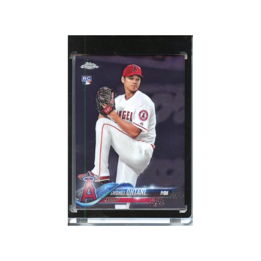 Shohei-Ohtani-Pitching-2018-Topps-Chrome-Vorderseite