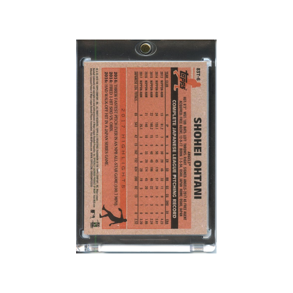 Shohei-Ohtani-35-Anniversary-2018-Topps-Chrome-Rückseite