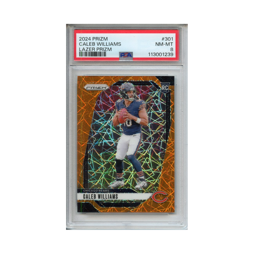 Caleb-Williams-Lazer-Prizm-2024-Prizm-PSA-8-Vorderseite