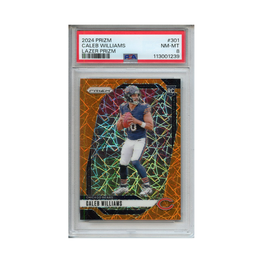 Caleb-Williams-Lazer-Prizm-2024-Prizm-PSA-8-Vorderseite