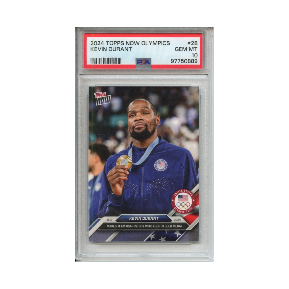 Kevin-Durant-2024-Topps-Now-Olympics-#1-PSA-10-Vorderseite