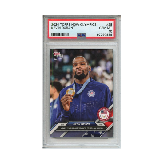 Kevin-Durant-2024-Topps-Now-Olympics-#1-PSA-10-Vorderseite