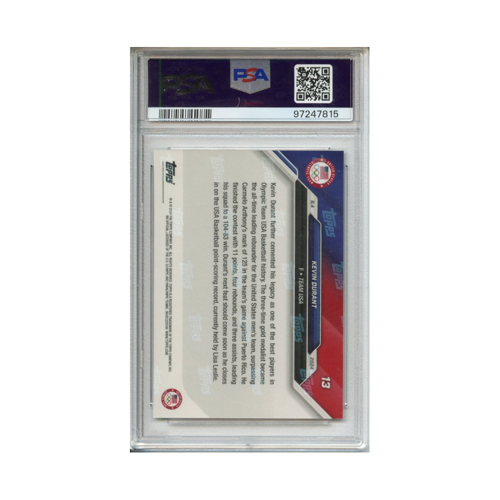 Kevin-Durant-2024-Topps-Now-Olympics-#2-PSA-10-Rückseite