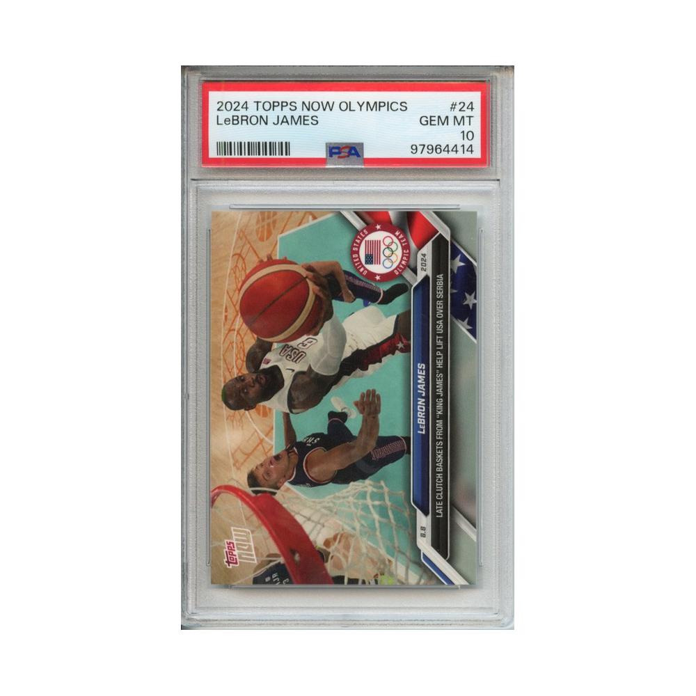 Lebron-James-2024-Topps-Now-Olympics-#1-PSA-10-Vorderseite