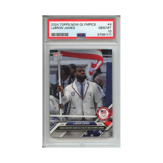Lebron-James-2024-Topps-Now-Olympics-#2-PSA-10-Vorderseite