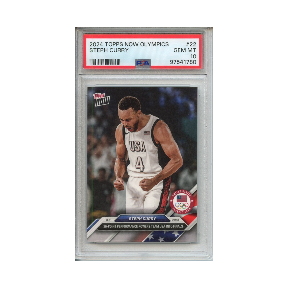 Steph-Curry-2024-Topps-Now-Olympics-#1-PSA-10-Vorderseite