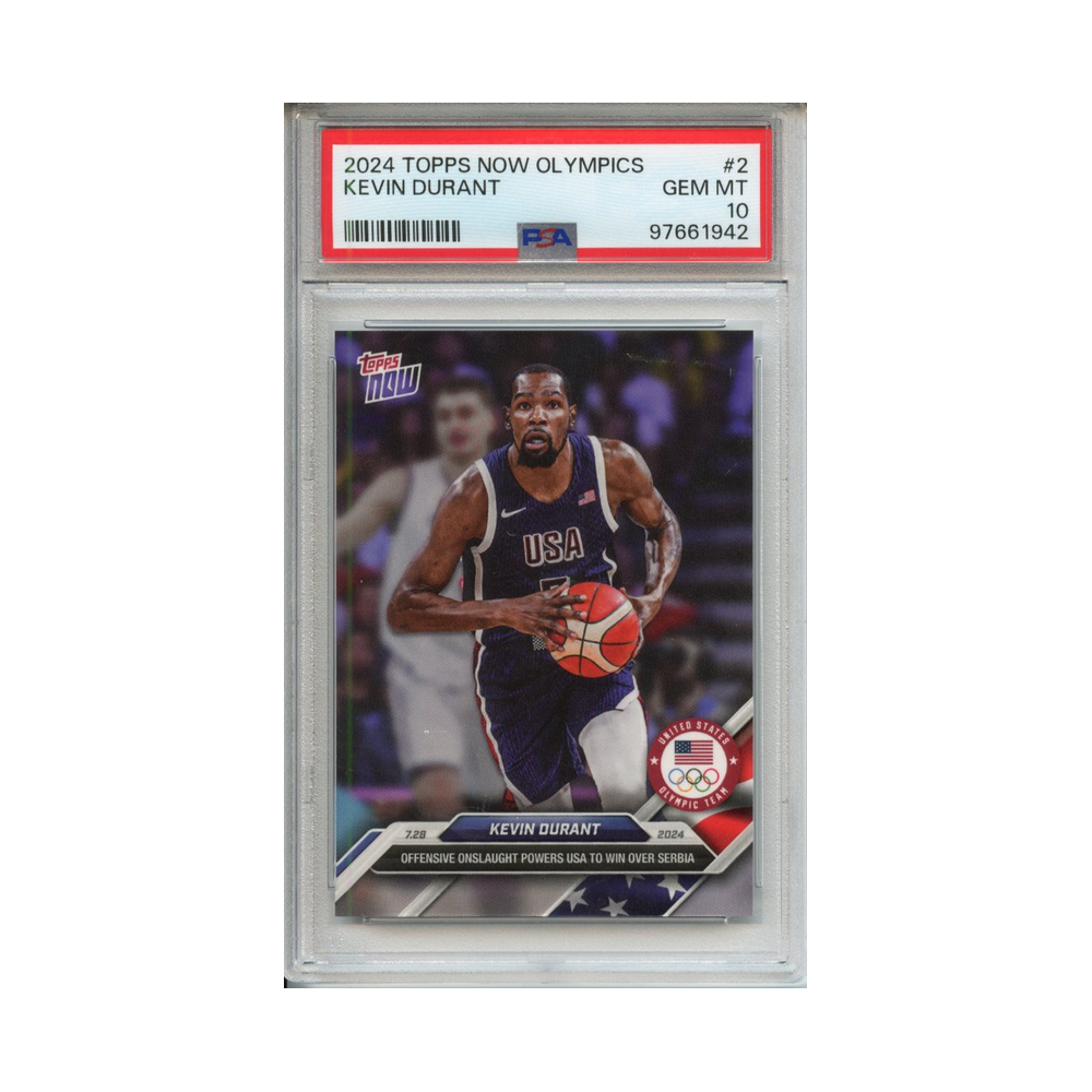 Kevin-Durant-2024-Topps-Now-Olympics-#4-PSA-10-Vorderseite
