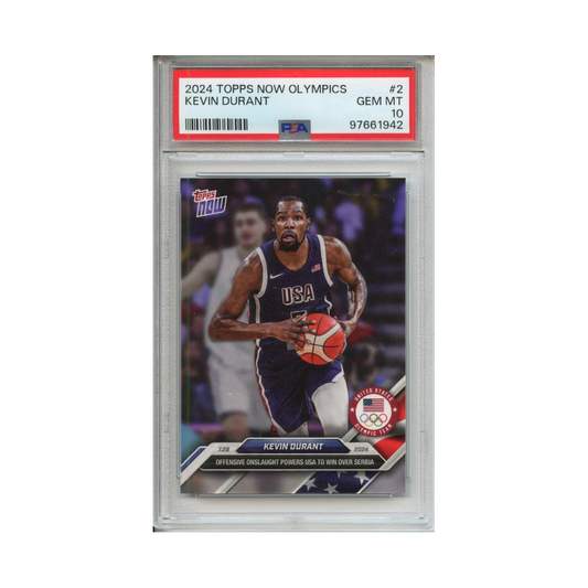Kevin-Durant-2024-Topps-Now-Olympics-#4-PSA-10-Vorderseite