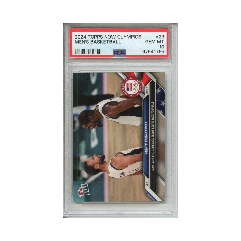 Men's-Basketball-2024-Topps-Now-Olympics-PSA-10-Vorderseite