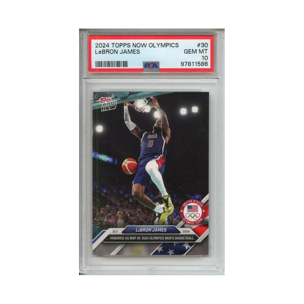 Lebron-James-2024-Topps-Now-Olympics-#3-PSA-10-Vorderseite