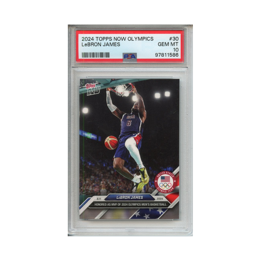 Lebron-James-2024-Topps-Now-Olympics-#3-PSA-10-Vorderseite