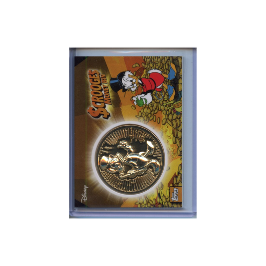 Scrooge's-Money-Bin-Manufactured-Coin-Relic-2025-Topps-Chrome-Disney-Vorderseite