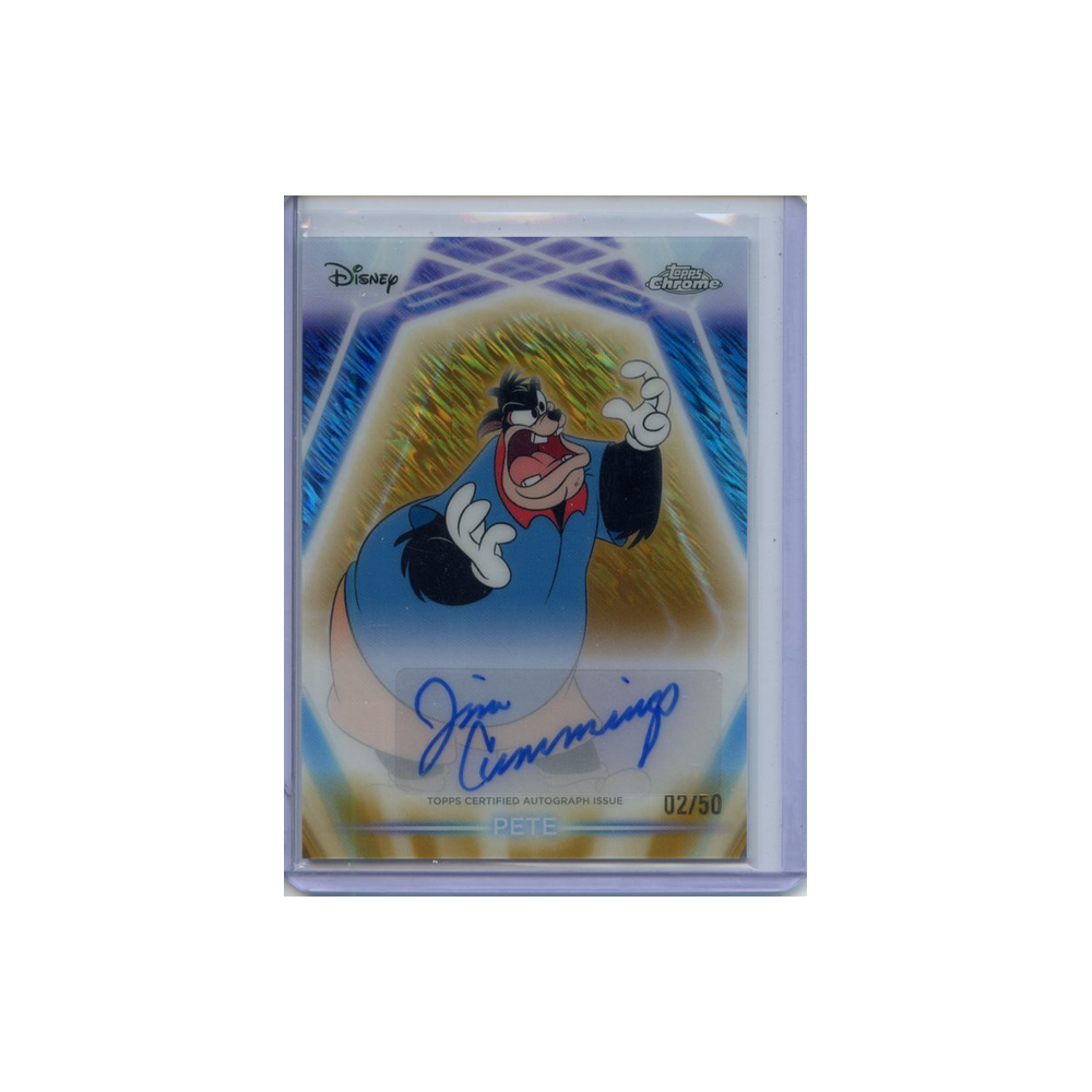 Pete-Autograph-/50-2026-Topps-Disney-Neon-Vorderseite
