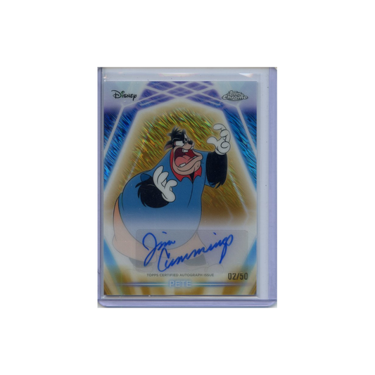 Pete-Autograph-/50-2026-Topps-Disney-Neon-Vorderseite